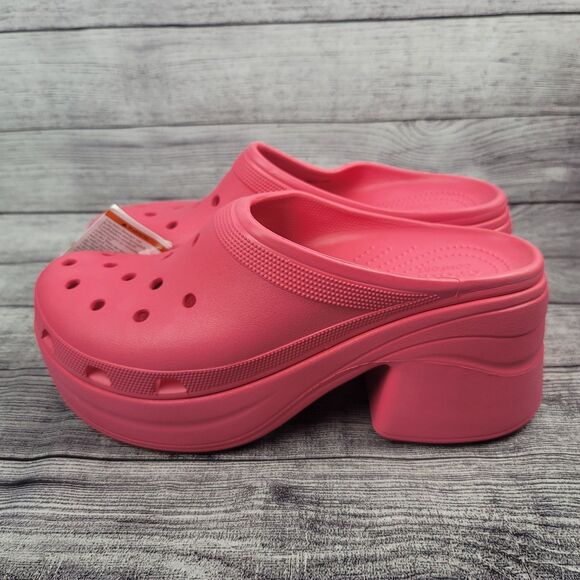 Crocs Siren Clog High Heel Sandal Hyper Pink 208547-6VZ (Men\'s 13) {#2}